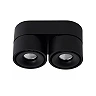 YUMIKO griestu prožektors LED 2x10W 2700K melns (Lucide)