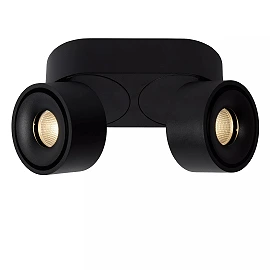 YUMIKO ceiling spotlight LED 2x10W 2700K black (Lucide)