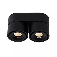 YUMIKO ceiling spotlight LED 2x10W 2700K black (Lucide)