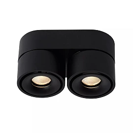YUMIKO ceiling spotlight LED 2x10W 2700K black (Lucide)