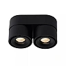 YUMIKO griestu prožektors LED 2x10W 2700K melns (Lucide)