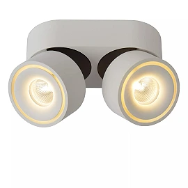 YUMIKO ceiling spotlight LED 2x10W 2700K white (Lucide)