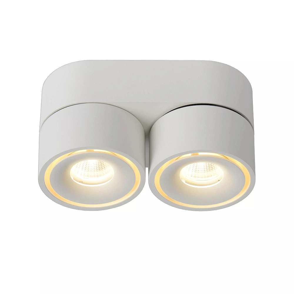 YUMIKO ceiling spotlight LED 2x10W 2700K white (Lucide)