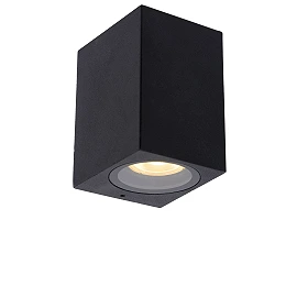 ZARO outdoor wall spotlight 1xGU10 Black (Lucide)