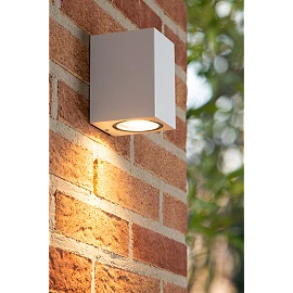 ZARO outdoor wall spotlight 1xGU10 White (Lucide)