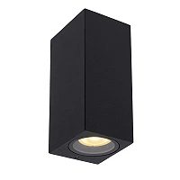 ZARO outdoor wall spotlight 2xGU10 Black (Lucide)
