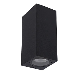 ZARO outdoor wall spotlight 2xGU10 Black (Lucide)