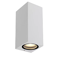 ZARO outdoor wall spotlight 2xGU10 White (Lucide)