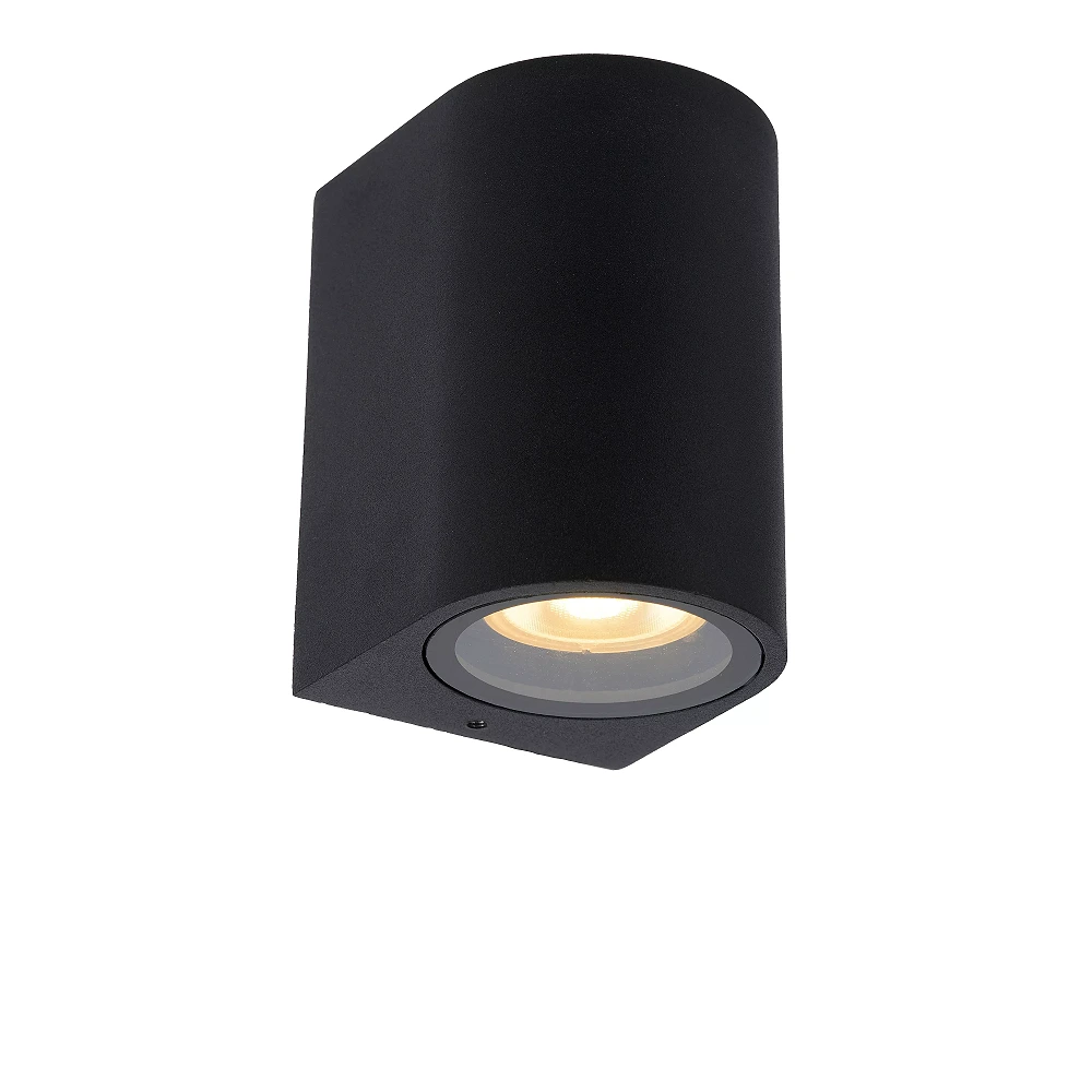 ZARO outdoor wall spotlight 1xGU10 Black (Lucide)