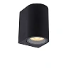 ZARO outdoor wall spotlight 1xGU10 Black (Lucide)