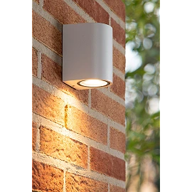 ZARO outdoor wall spotlight 1xGU10 White (Lucide)