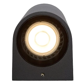 ZARO outdoor wall spotlight 2xGU10 Black (Lucide)