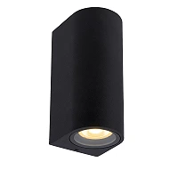 ZARO outdoor wall spotlight 2xGU10 Black (Lucide)