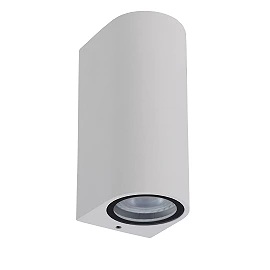 ZARO outdoor wall spotlight 2xGU10 White (Lucide)