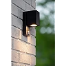 ZARO outdoor wall spotlight 1xGU10 with motion sensor Black (Lucide)