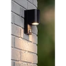 ZARO outdoor wall spotlight 1xGU10 with motion sensor Black (Lucide)