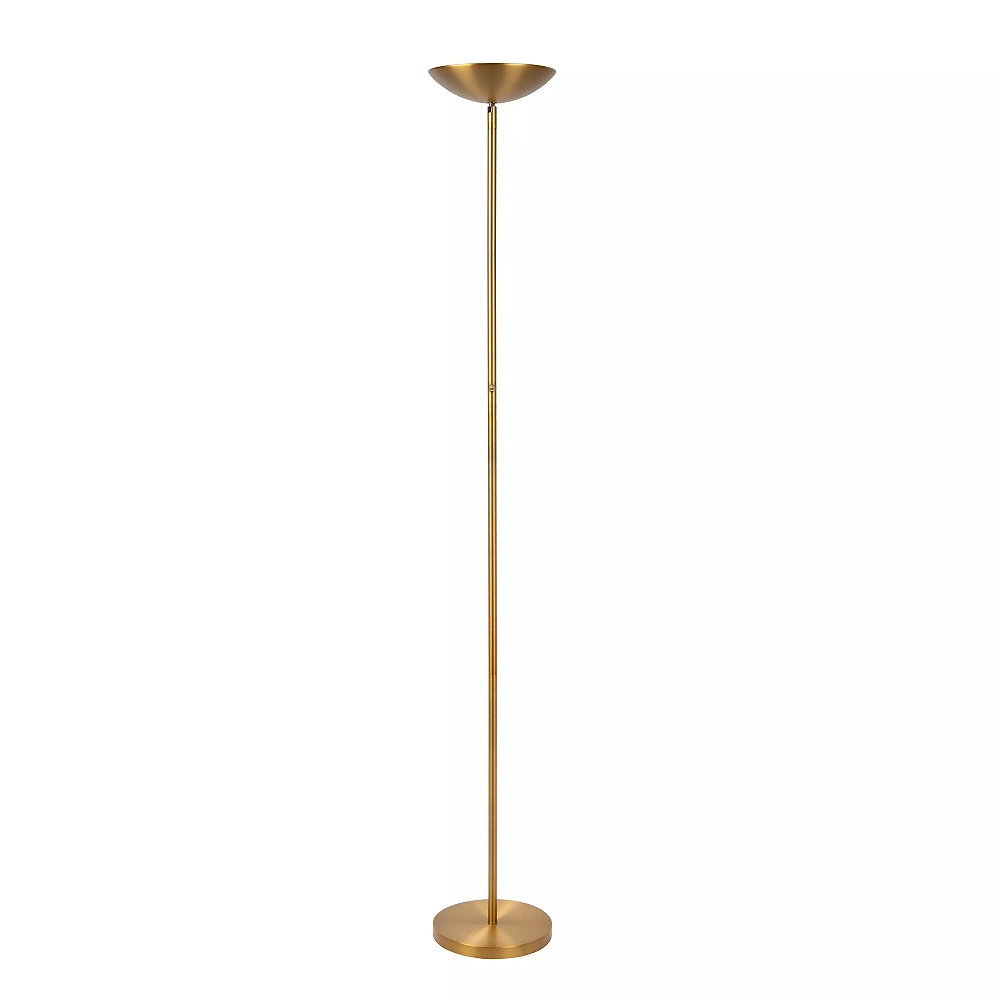 ZENITH floor lamp LED 20W 3000K brass (Lucide)