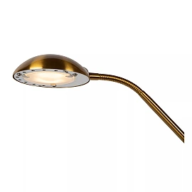 ZENITH floor reading lamp LED 20W + 4W brass (Lucide)