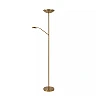 ZENITH floor reading lamp LED 20W + 4W brass (Lucide)