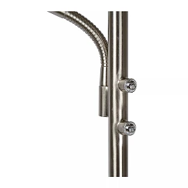 ZENITH floor reading lamp LED 20W + 4W satin chrome (Lucide)