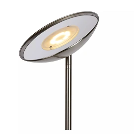 ZENITH floor reading lamp LED 20W + 4W satin chrome (Lucide)