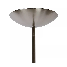 ZENITH floor reading lamp LED 20W + 4W satin chrome (Lucide)
