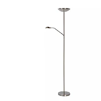 ZENITH floor reading lamp LED 20W + 4W satin chrome (Lucide)