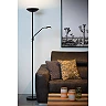 ZENITH floor reading lamp LED 20W + 4W black (Lucide)