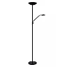 ZENITH floor reading lamp LED 20W + 4W black (Lucide)
