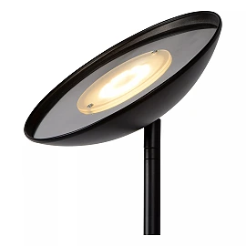 ZENITH floor reading lamp LED 20W + 4W black (Lucide)