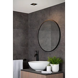 ZIVA Recessed spotlight Bathroom 1x50W GU10 IP44 Black (Lucide)