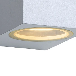 ZORA-LED outdoor wall spotlight 2x5W GU10 white (Lucide)