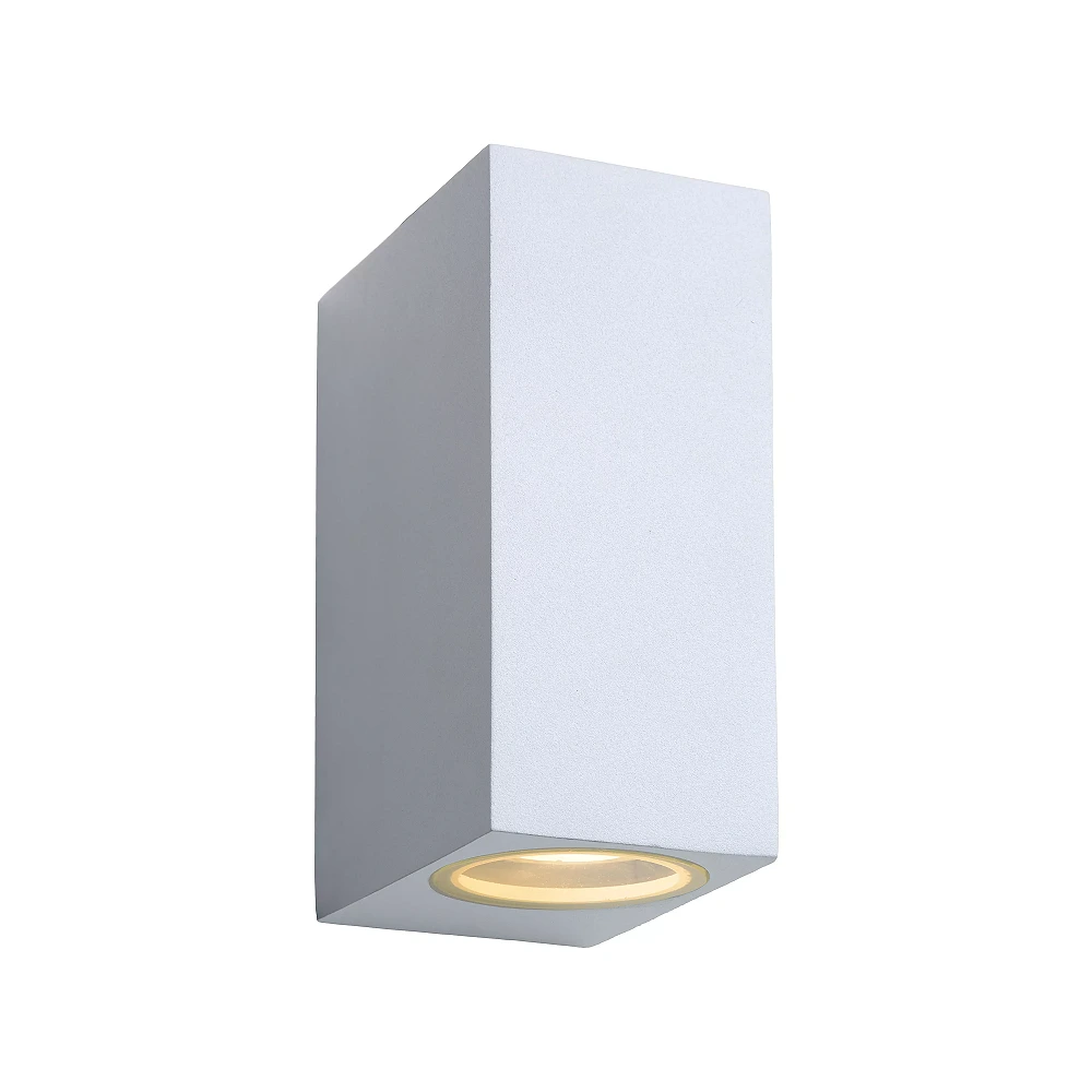 ZORA-LED outdoor wall spotlight 2x5W GU10 white (Lucide)