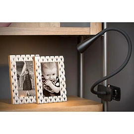 ZOZY klipša lampa LED 1x4 W 3000 K melna (Lucide)