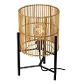 Table lamp JANTINE Ø30 × 45.5 cm, 1×E27, natural rattan/black (Lucide)