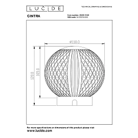 Rechargeable table lamp "CINTRA", LED, transparant, 1x2W - 13599-11-60 (Lucide)