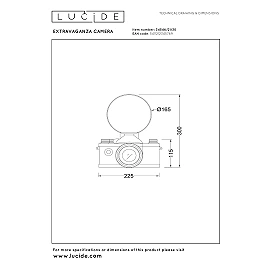 EXTRAVAGANZA CAMERA — Table lamp, 1xE14, Black (Lucide)