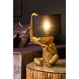 Table lamp "EXTRAVAGANZA CHIMP", black, 1xE14 - 10502-81-30 (Lucide)