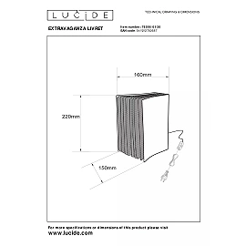Table lamp "EXTRAVAGANZA LIVRET", black, 1xE14 - 78596-01-30 (Lucide)