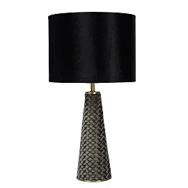 EXTRAVAGANZA VELVET - Table lamp - Ø 25 cm - 1xE27 - Black (Lucide)