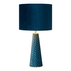 EXTRAVAGANZA VELVET - Table lamp - Ø 25 cm - 1xE27 - Turquoise (Lucide)