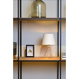 GITTA table lamp Ø17 cm 1xE14 copper (Lucide)