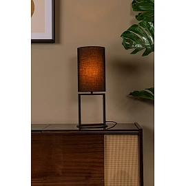 HERMAN galda lampa Ø20 cm 1xE27 melna (Lucide)