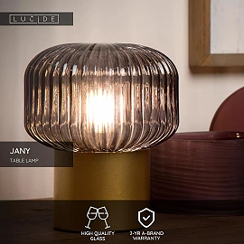 JANY table lamp Ø16 cm 1xE14 matt gold / brass (Lucide)