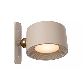 JOLAN rechargeable LED desk/clamp/wall lamp taupe (Lucide)