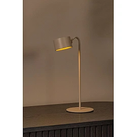 JOLAN rechargeable LED desk/clamp/wall lamp taupe (Lucide)