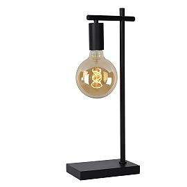 Table lamp "LEANNE", 1x E27, black metal - 21521-01-30 (Lucide)