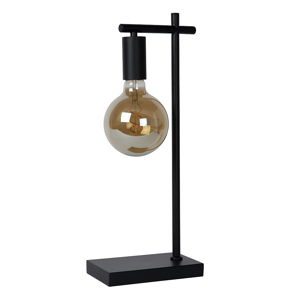 Table lamp "LEANNE", 1x E27, black metal - 21521-01-30 (Lucide)