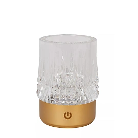 LILY rechargeable LED table lamp set of 3 matt gold / brass (Lucide)