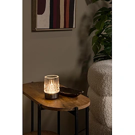 LILY rechargeable LED table lamp set of 3 gun metal (Lucide)